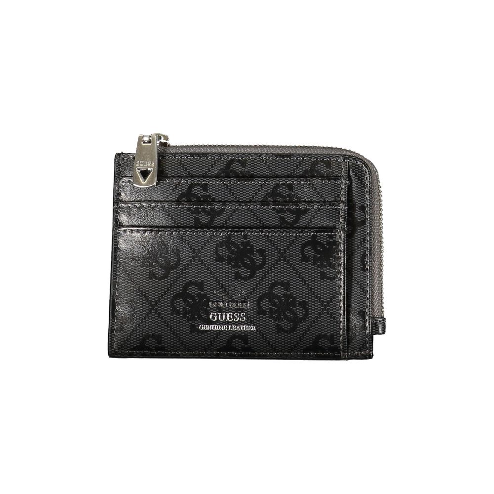 Guess Jeans Black Leather Card Holder