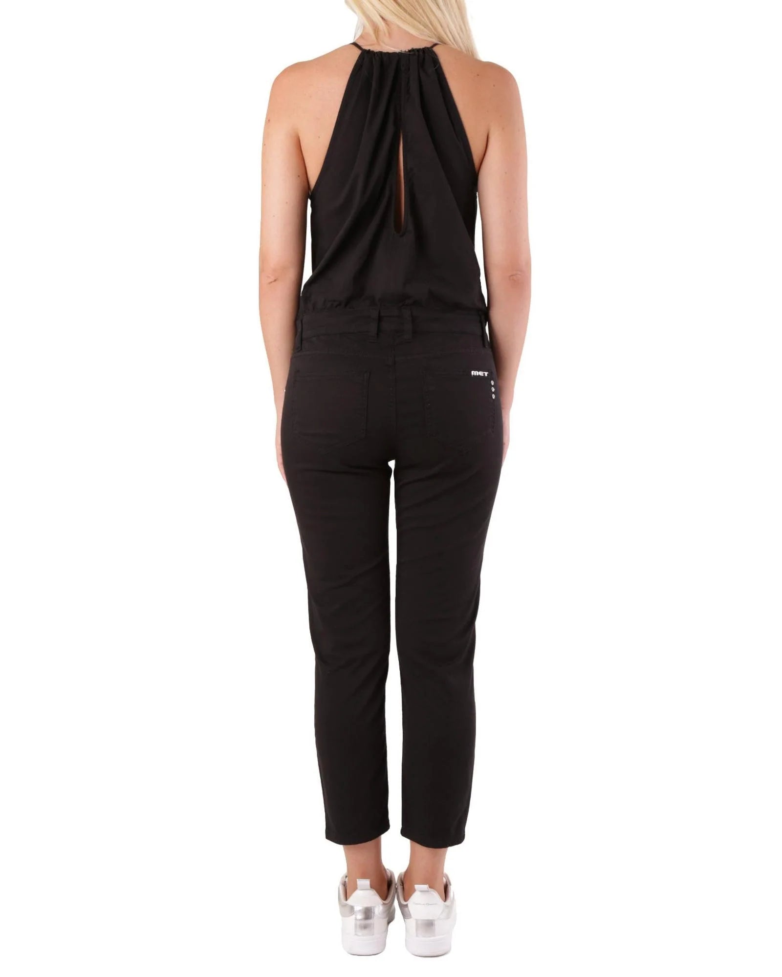 Met Schwarzer Baumwoll-Jumpsuit