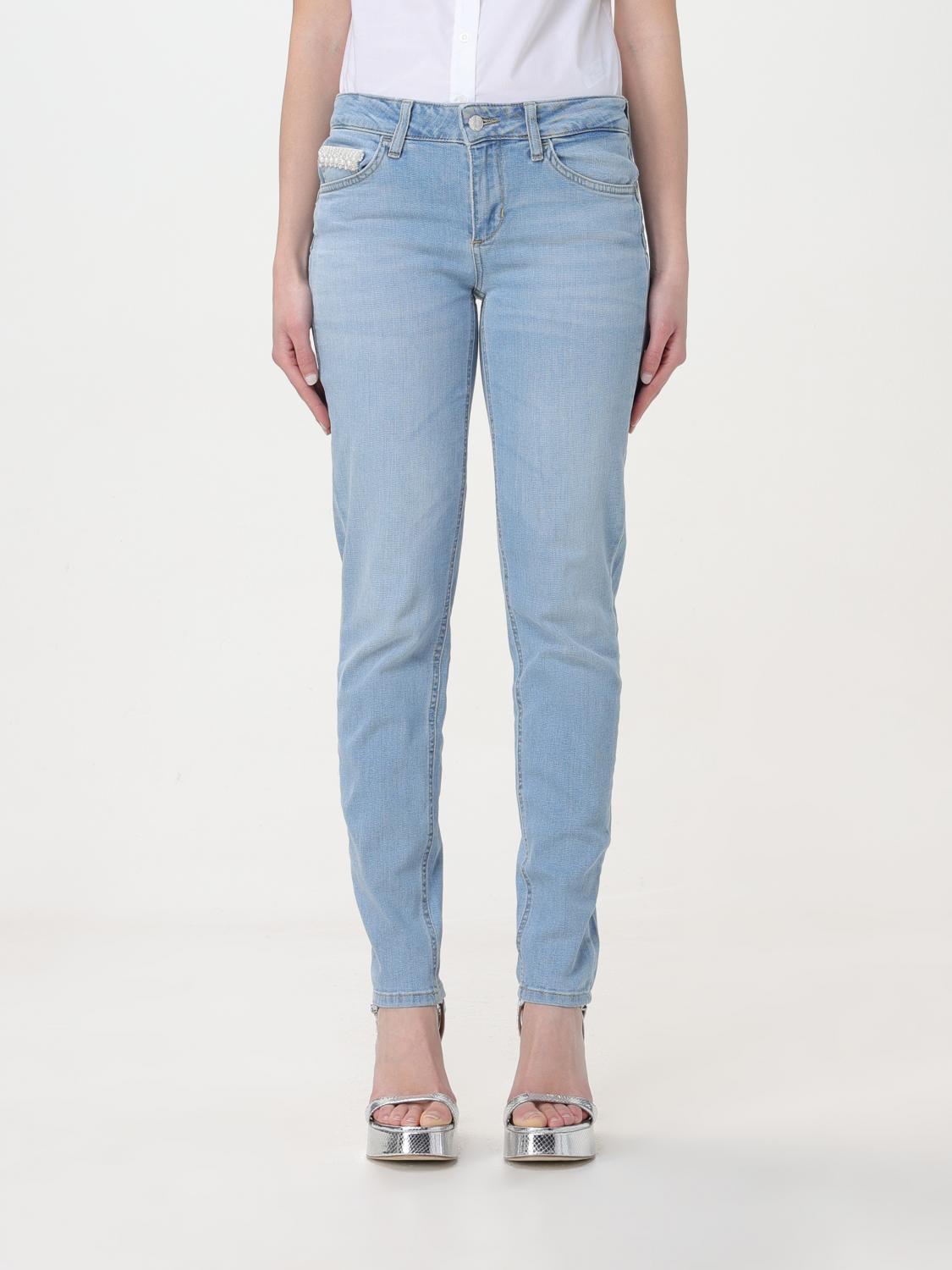 Liu Jo Blue Straight-Leg Cotton Jeans