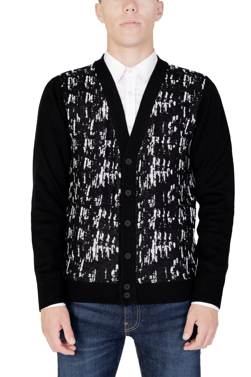 Antony Morato Schwarzer Wollcardigan