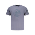 North Sails Blu Baumwoll-T-Shirt für Herren