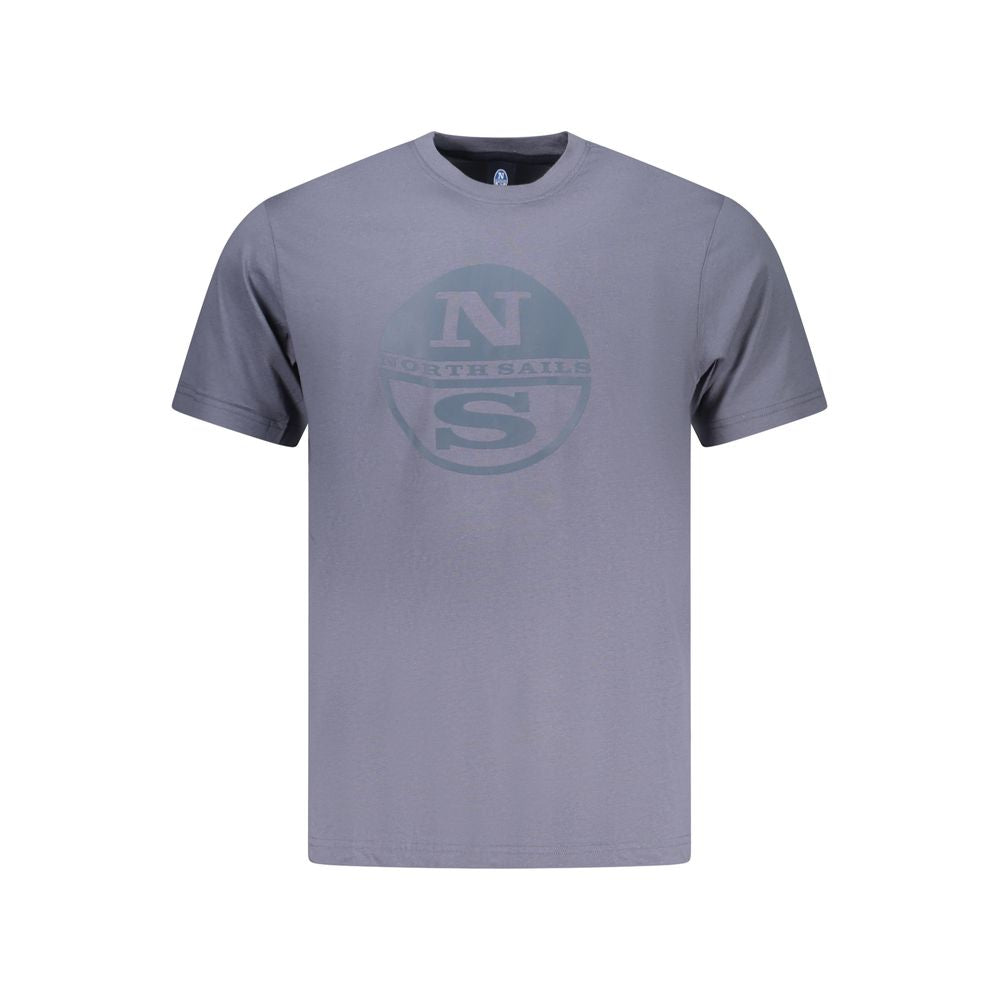 North Sails Blu Baumwoll-T-Shirt für Herren