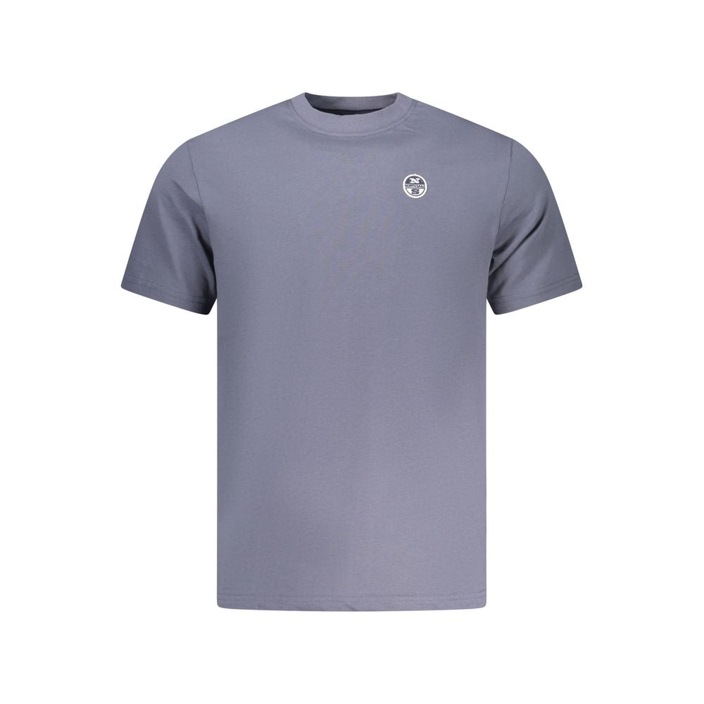 North Sails Blaues Baumwoll-T-Shirt für Herren