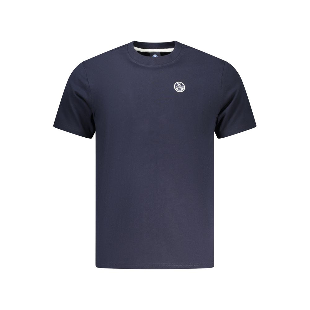 North Sails Blaues Baumwoll-T-Shirt für Herren