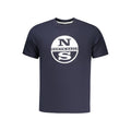 North Sails Blu Baumwoll-T-Shirt für Herren