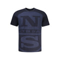 North Sails Blu Baumwoll-T-Shirt für Herren