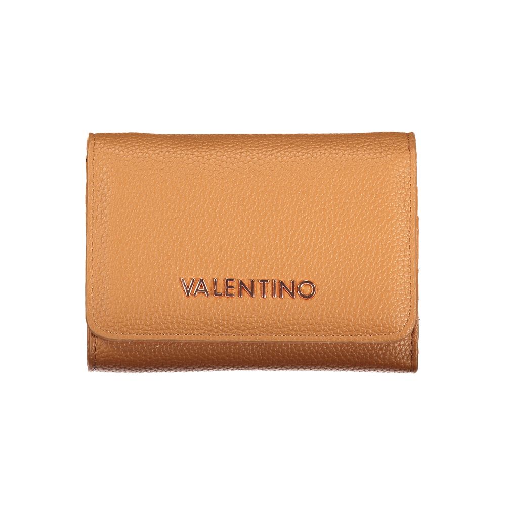Mario Valentino Brown Polyurethane Wallet for Women