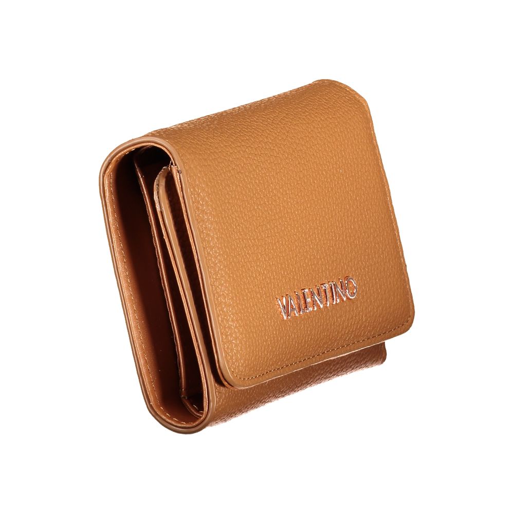 Mario Valentino Brown Polyurethane Wallet for Women