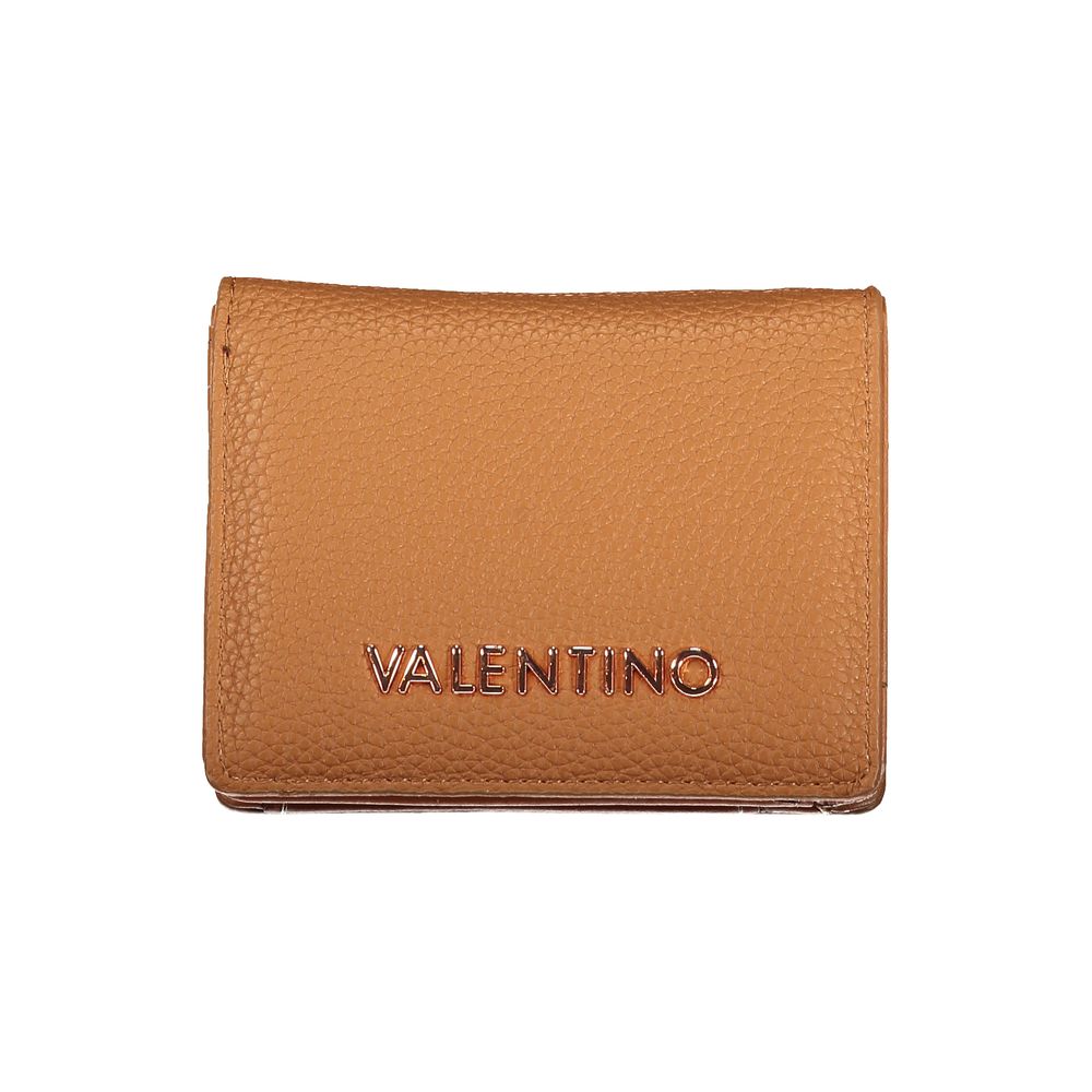 Mario Valentino Brown Polyurethane Wallet for Women