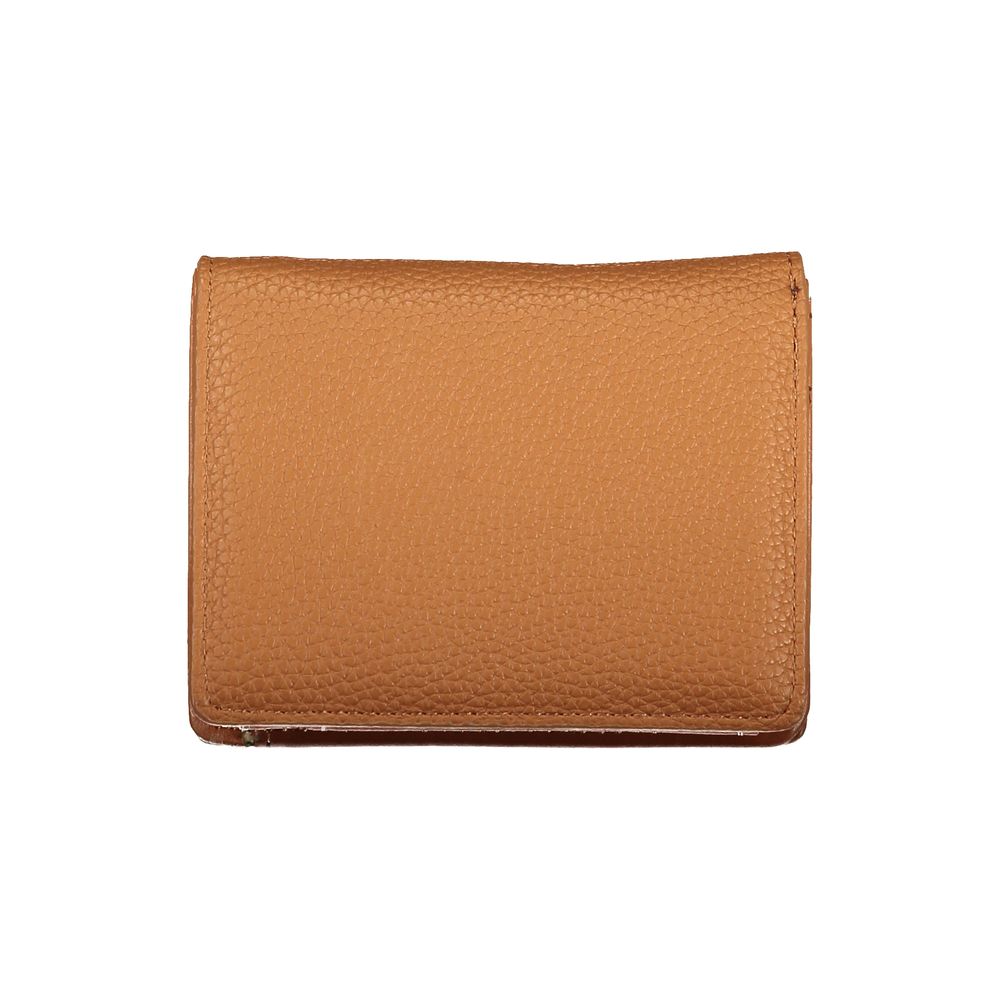 Mario Valentino Brown Polyurethane Wallet for Women