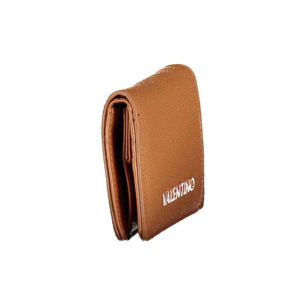 Mario Valentino Brown Polyurethane Wallet for Women