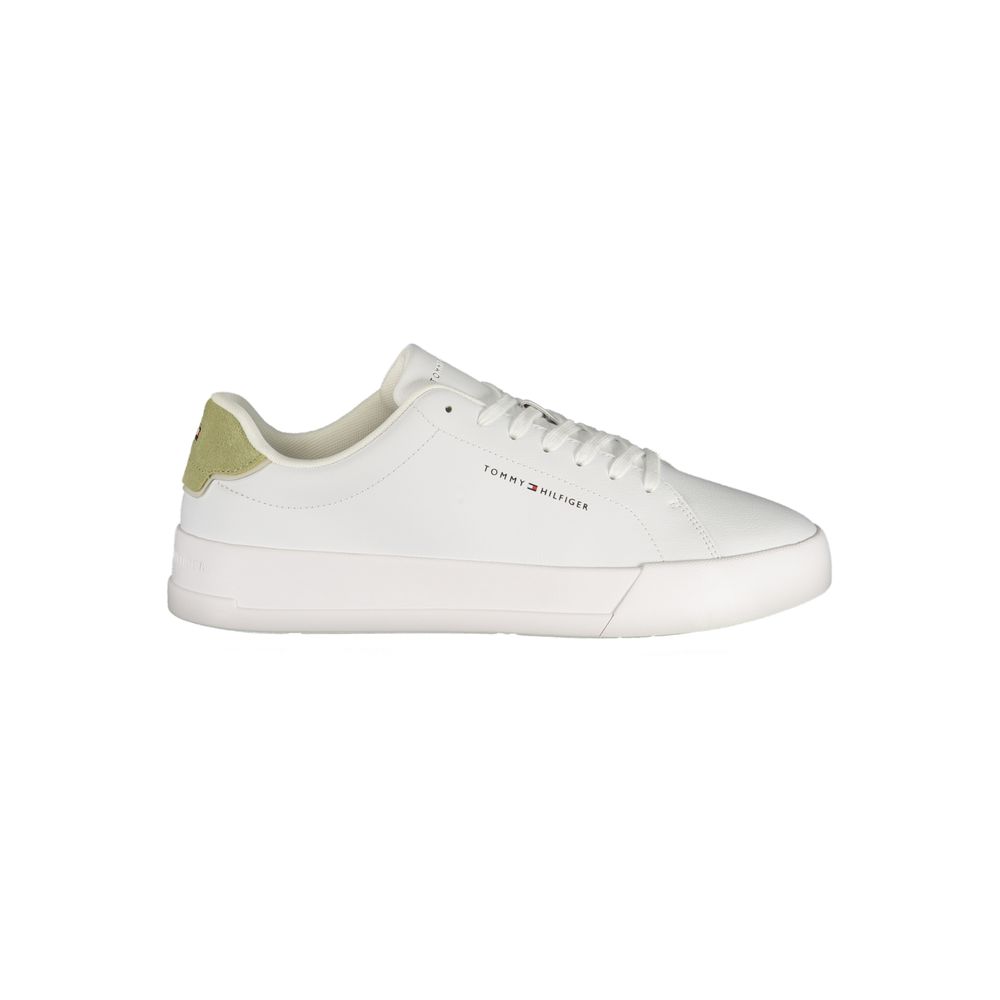 Tommy Hilfiger Men's White Polyurethane Sneakers