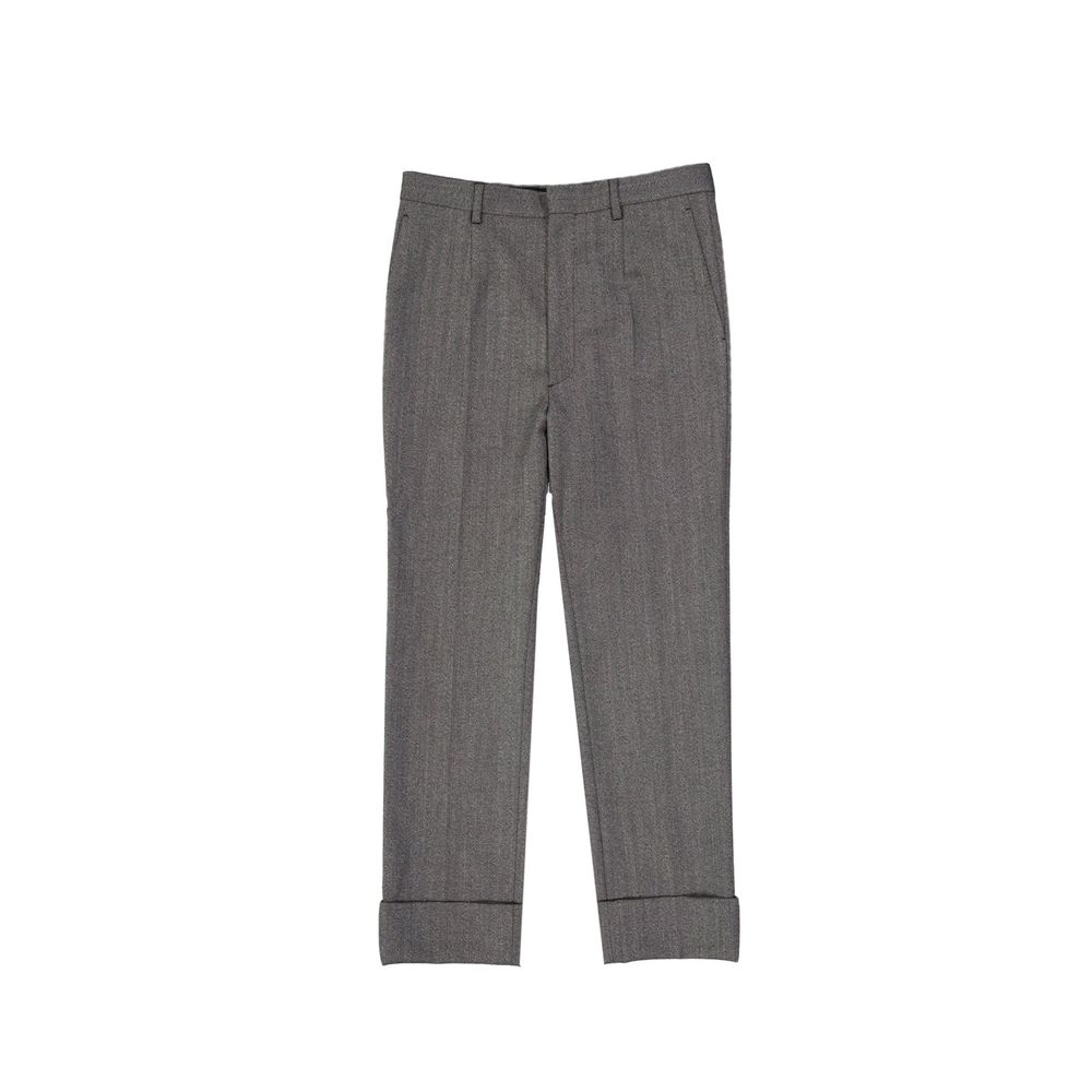 Prada Graue Woll-Freizeithose