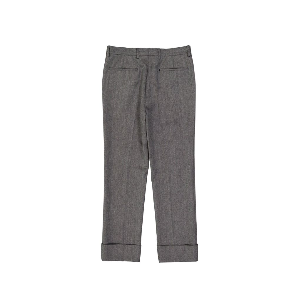 Prada Graue Woll-Freizeithose