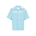 Prada Blue Patterned Cotton Shirt
