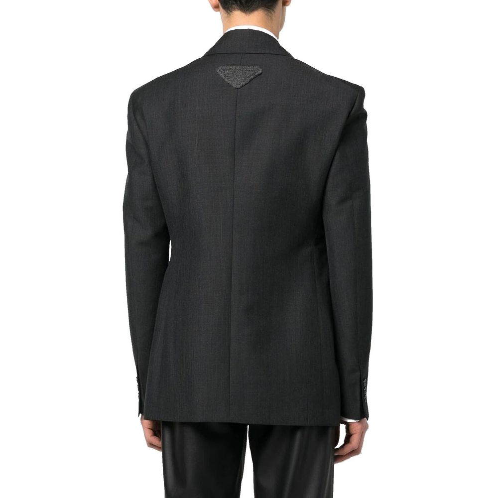 Prada Grey Wool Coat