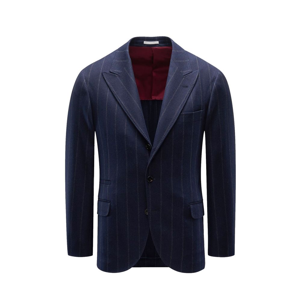 Brunello Cucinelli Blue Pure Virgin Wool Blazer