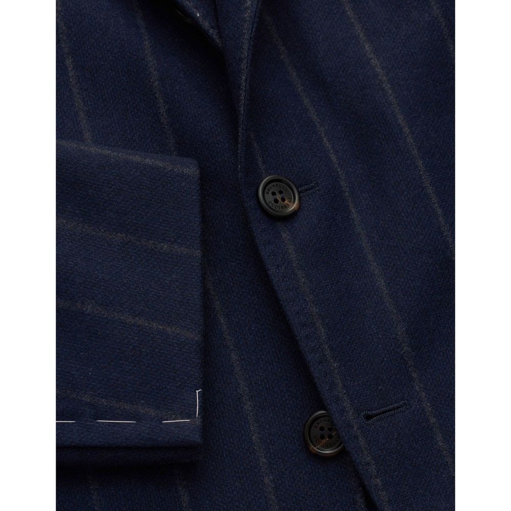 Brunello Cucinelli Blue Pure Virgin Wool Blazer