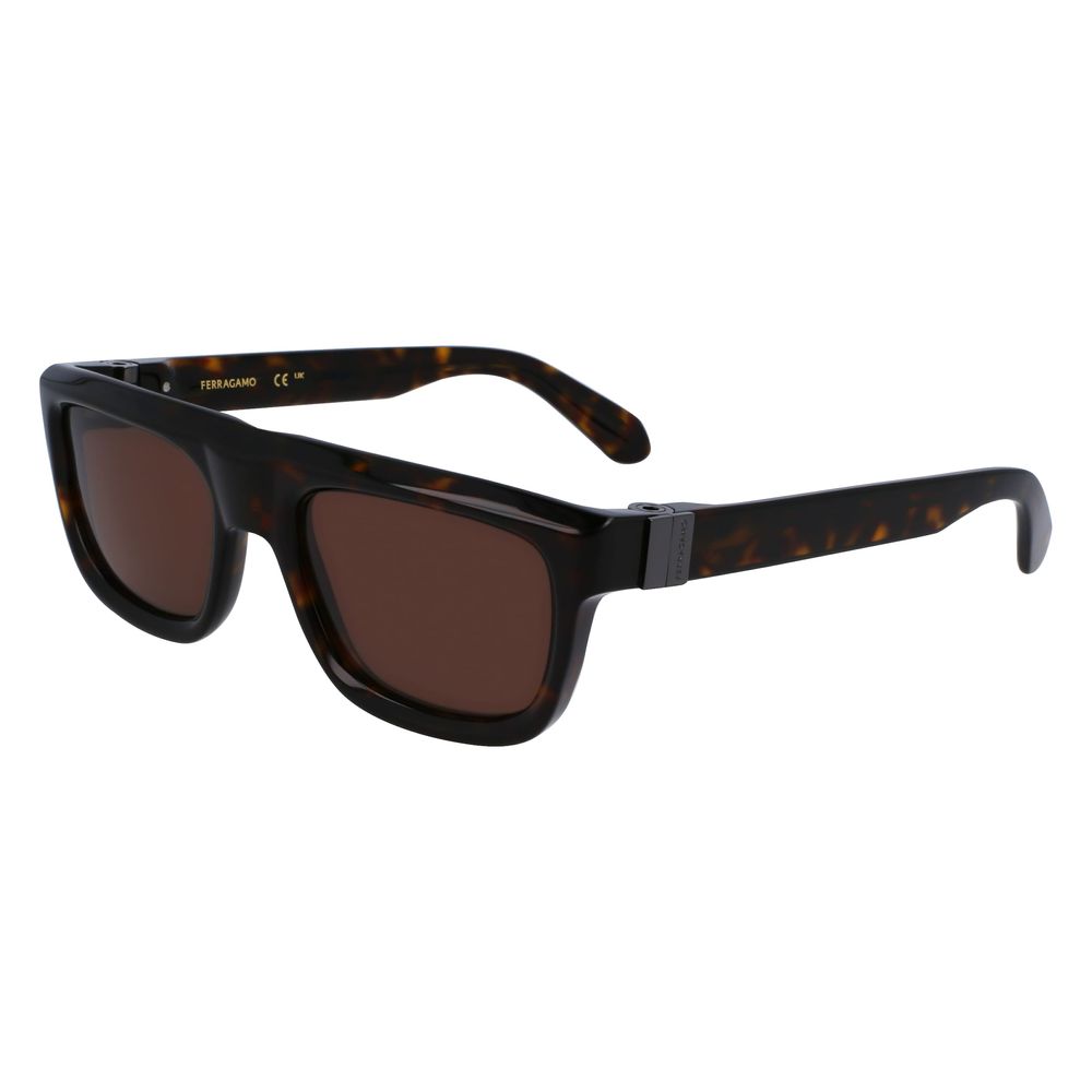 Ferragamo Braune Sonnenbrille aus Acetat