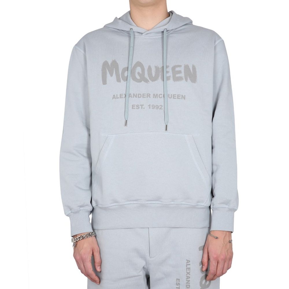 Alexander McQueen Grey Cotton Sweatshirt