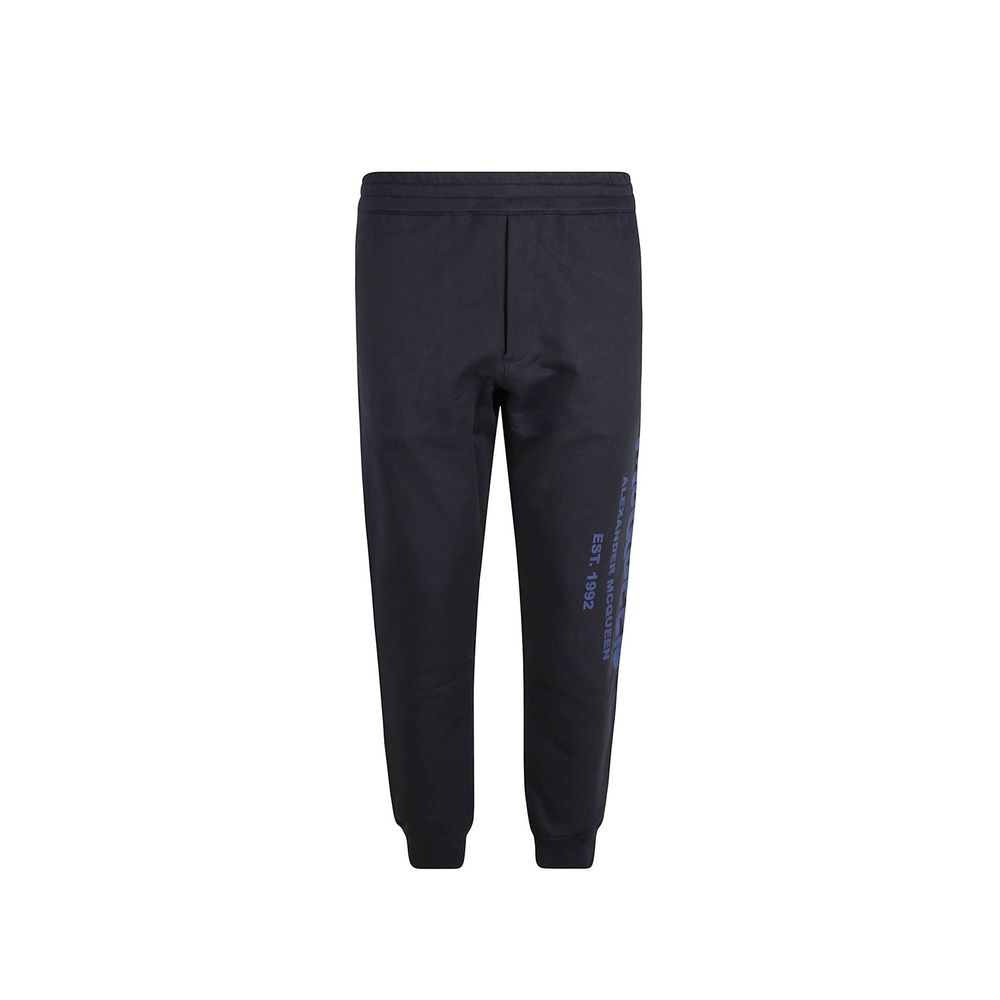 Alexander McQueen Blue Cotton Jogging Trousers (Tracksuit Bottoms)