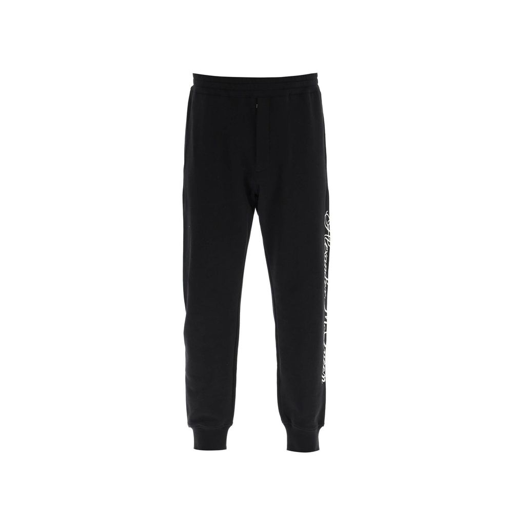 Alexander McQueen Schwarze Baumwoll-Sporthose
