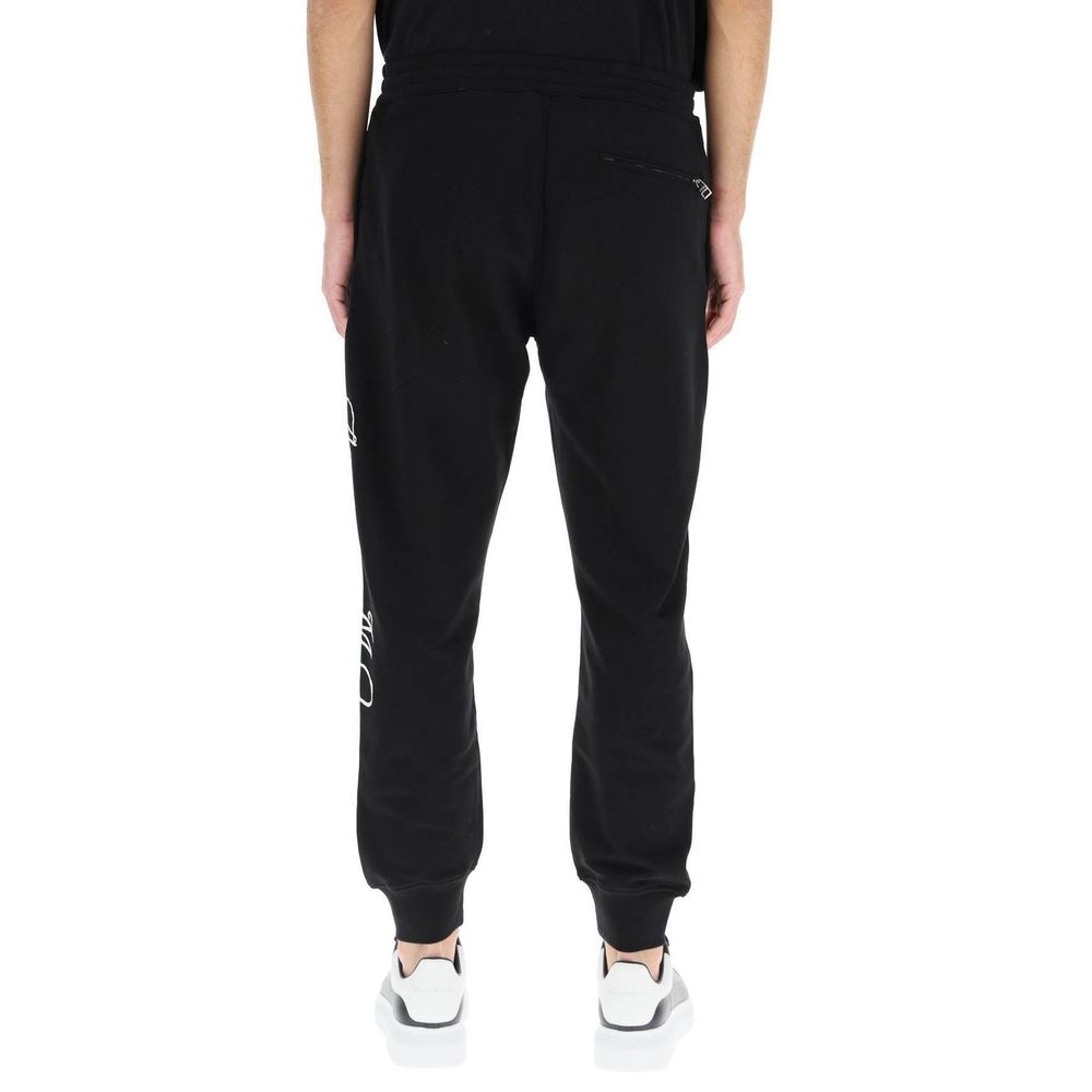 Alexander McQueen Schwarze Baumwoll-Sporthose