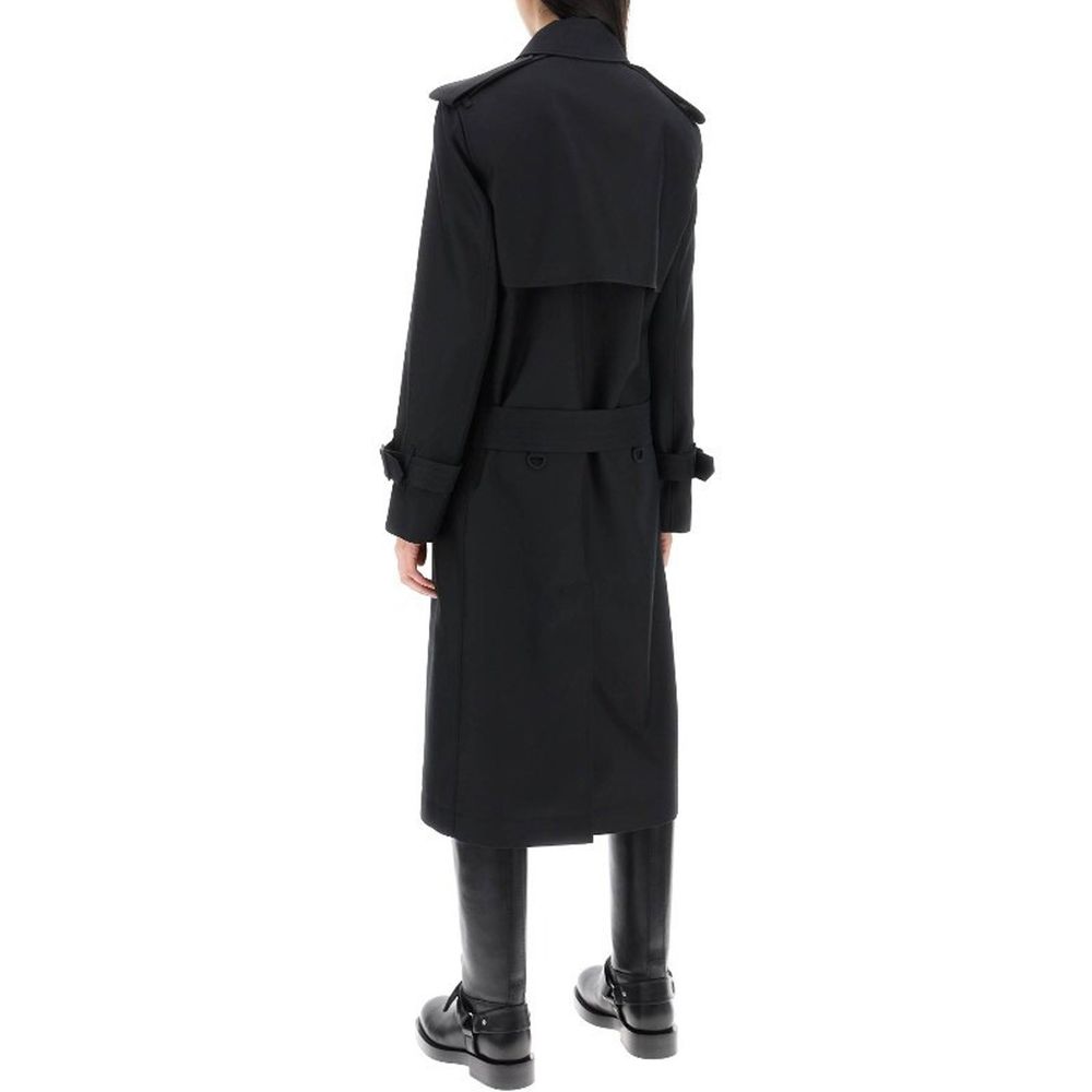 Burberry Schwarzer Polyester-Mantel