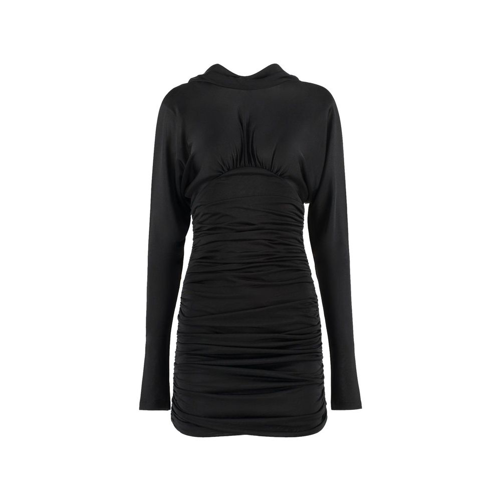 Saint Laurent Schwarzes legeres Kleid aus Viskose
