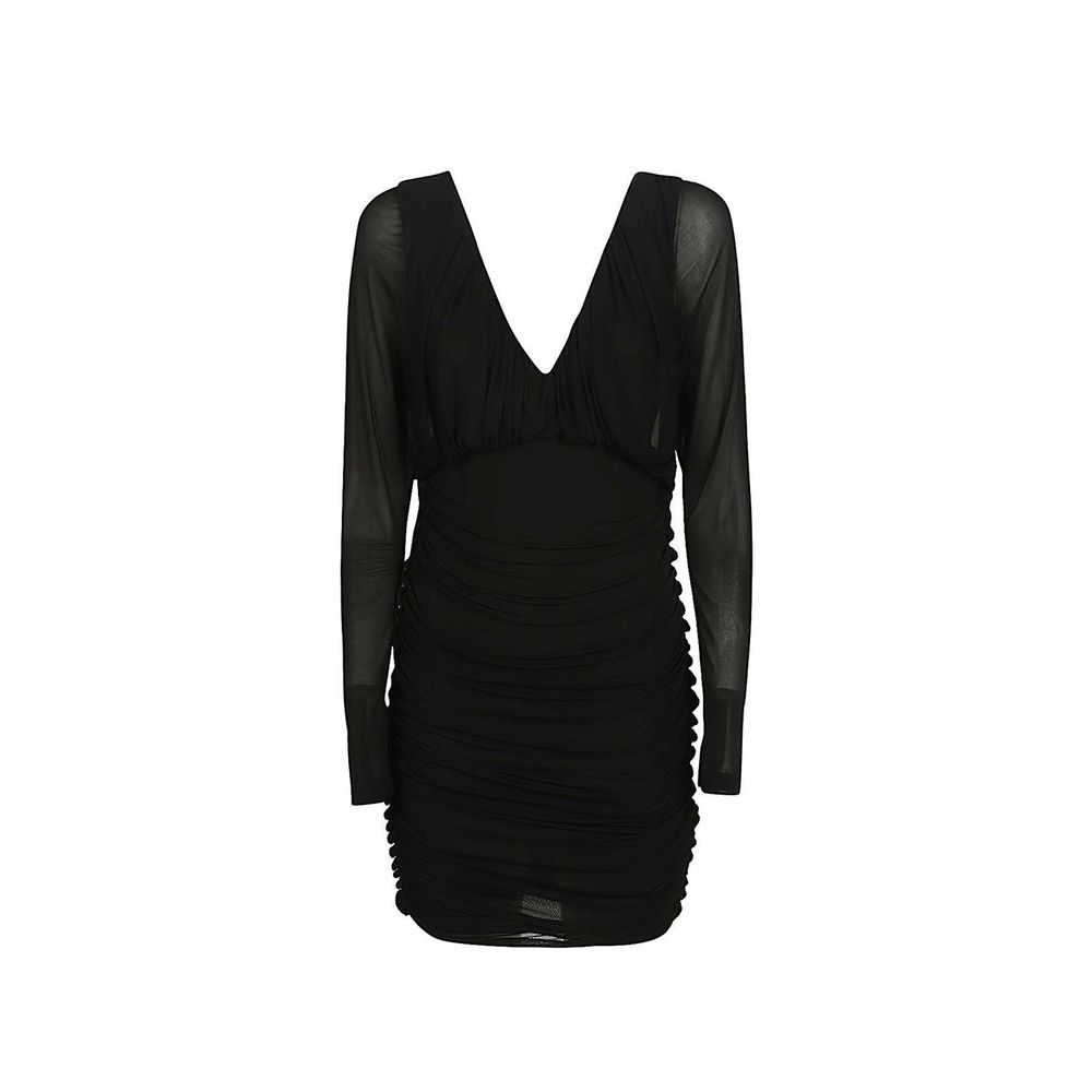 Saint Laurent Schwarzes Cocktailkleid aus Viskose