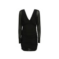 Saint Laurent Schwarzes Cocktailkleid aus Viskose