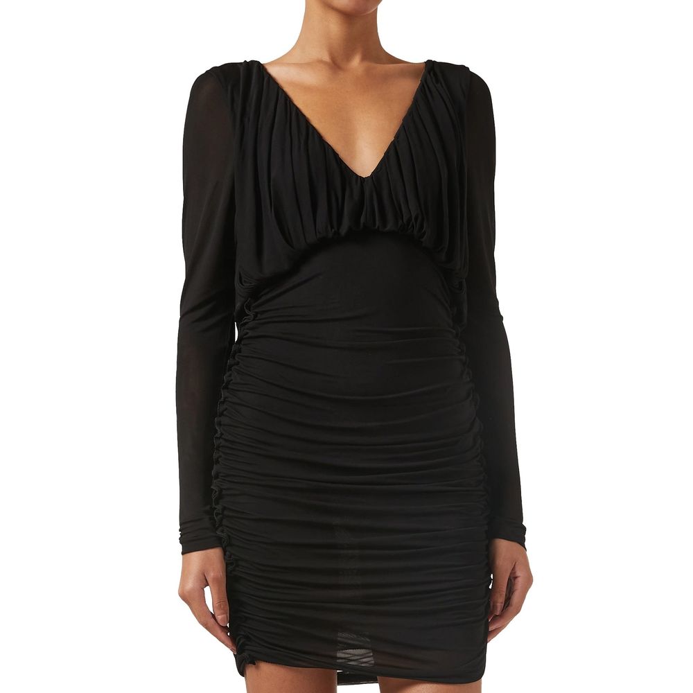 Saint Laurent Schwarzes Cocktailkleid aus Viskose