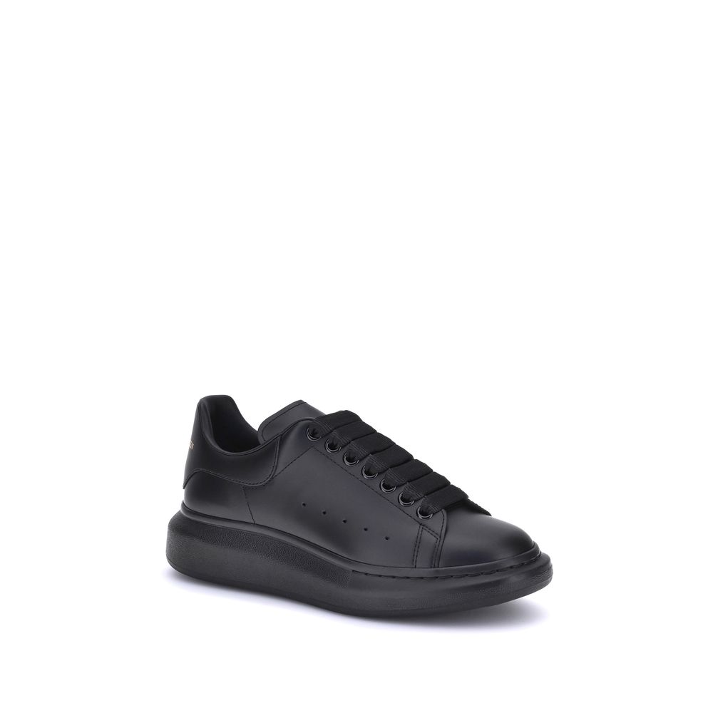 Alexander McQueen Black Bos Taurus Calf Leather Platform Sneakers