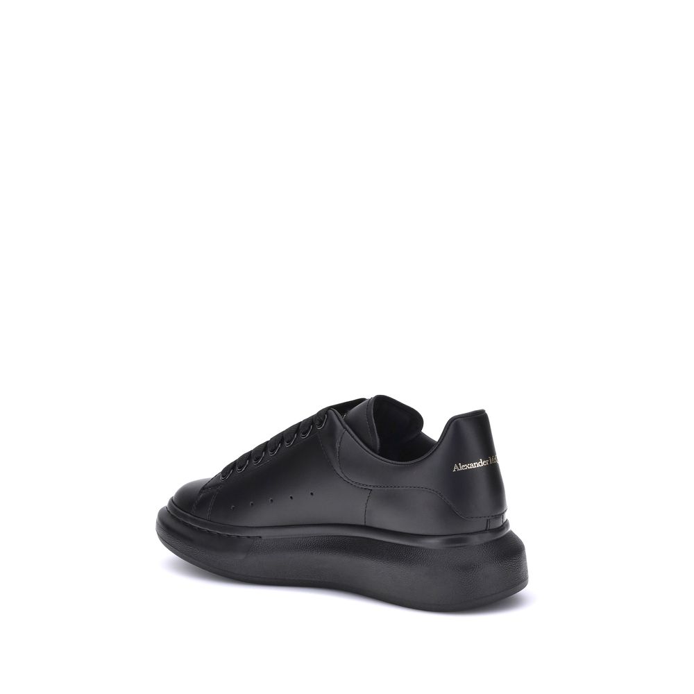 Alexander McQueen Black Bos Taurus Calf Leather Platform Sneakers