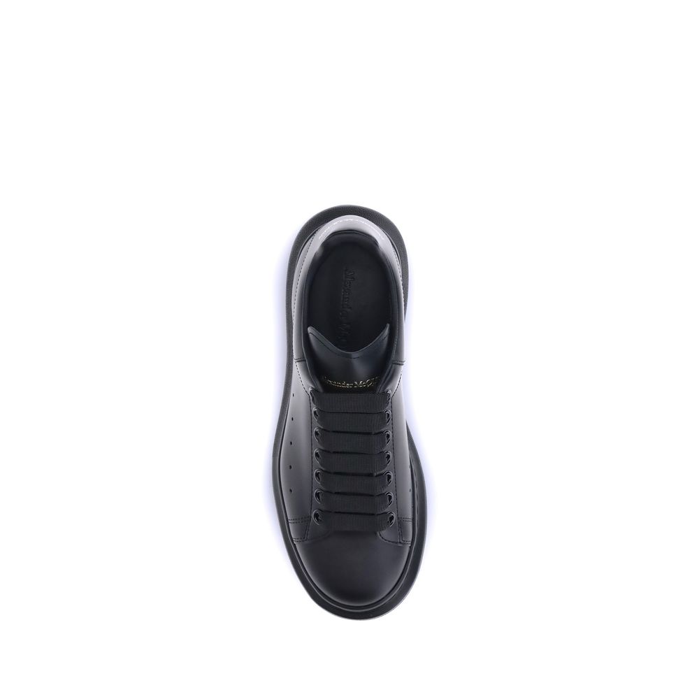 Alexander McQueen Black Bos Taurus Calf Leather Platform Sneakers