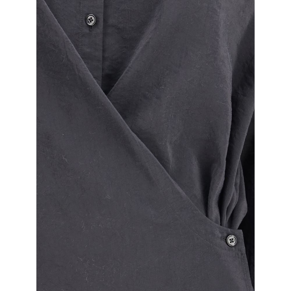 Lemaire Black Silk Shirt