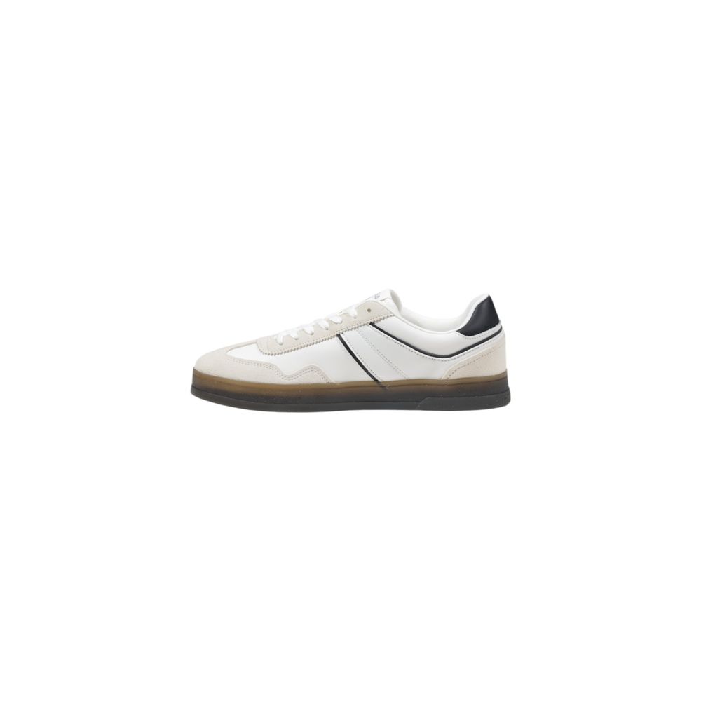 Tommy Hilfiger Jeans Schwarze Leder Low-Top-Sneaker