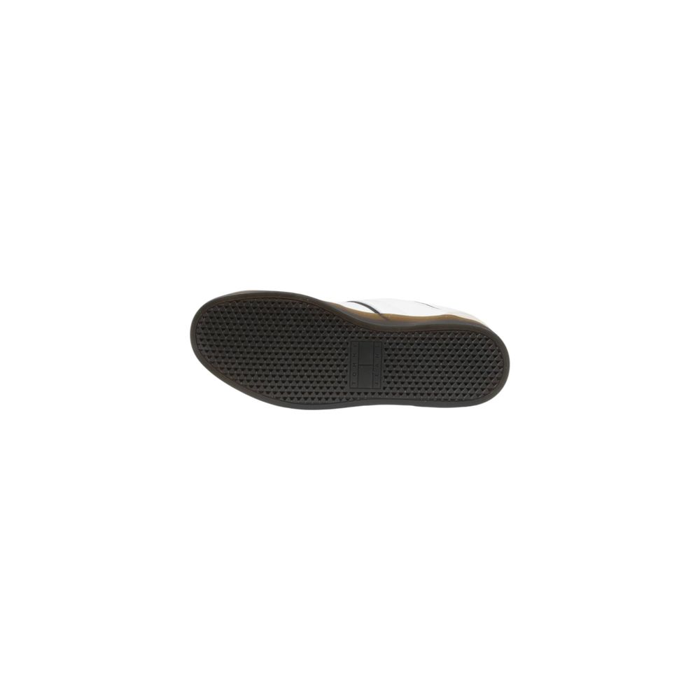 Tommy Hilfiger Jeans Schwarze Leder Low-Top-Sneaker
