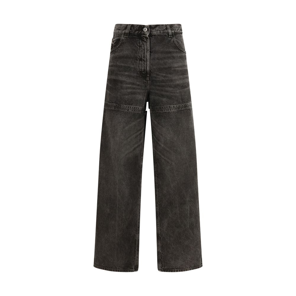 The Attico Black Cotton Denim Jeans