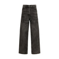 The Attico Black Cotton Denim Jeans