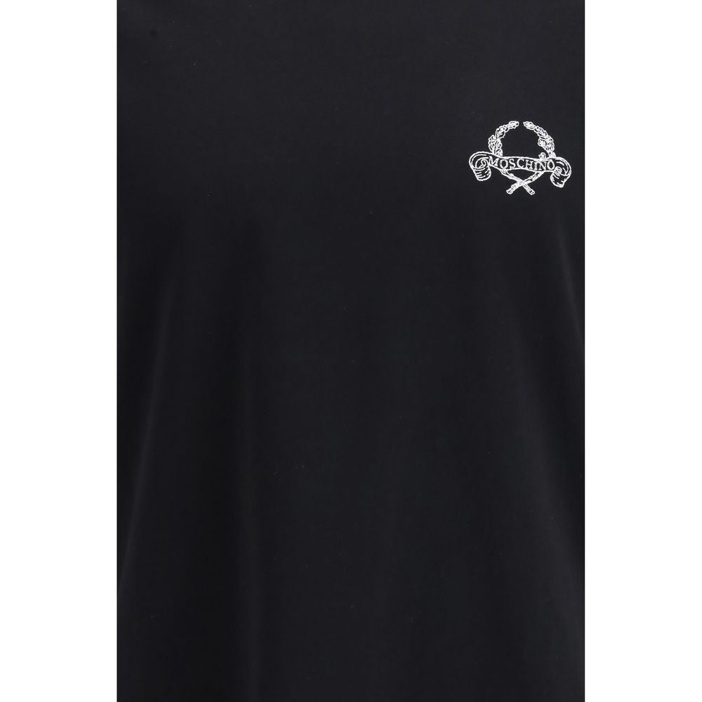 Moschino Schwarzes Baumwoll-T-Shirt