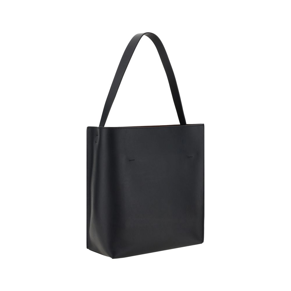 Marni Schwarze Bos Taurus Kalbsleder Schultertasche