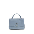 Zanellato Blue Calf Leather Shoulder Bag Bos Taurus