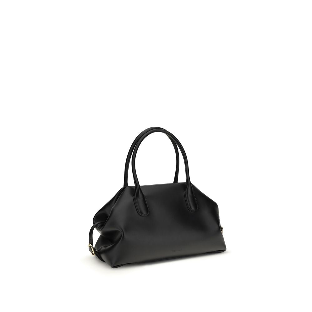 THEMOIRè Black Shoulder Bag in Other Fibers