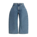 The Attico Blaue Baumwolljeans Denim