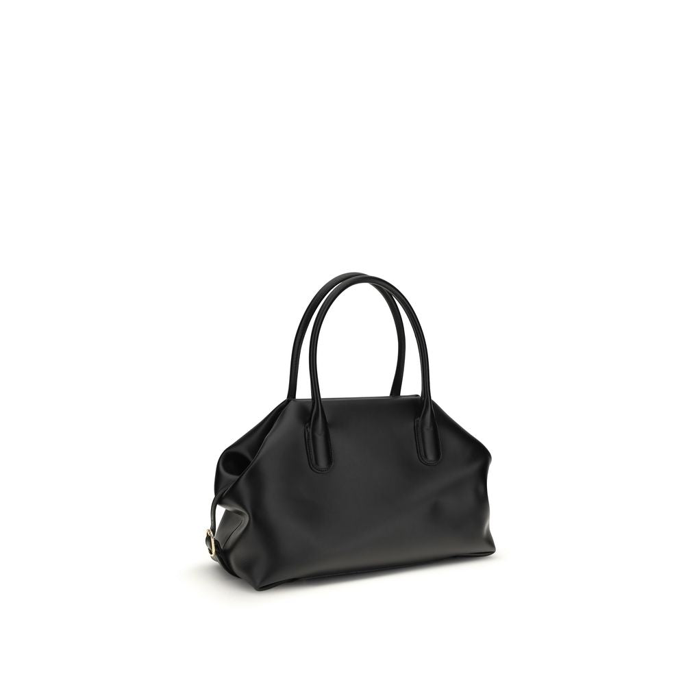 THEMOIRè Black Shoulder Bag in Other Fibers