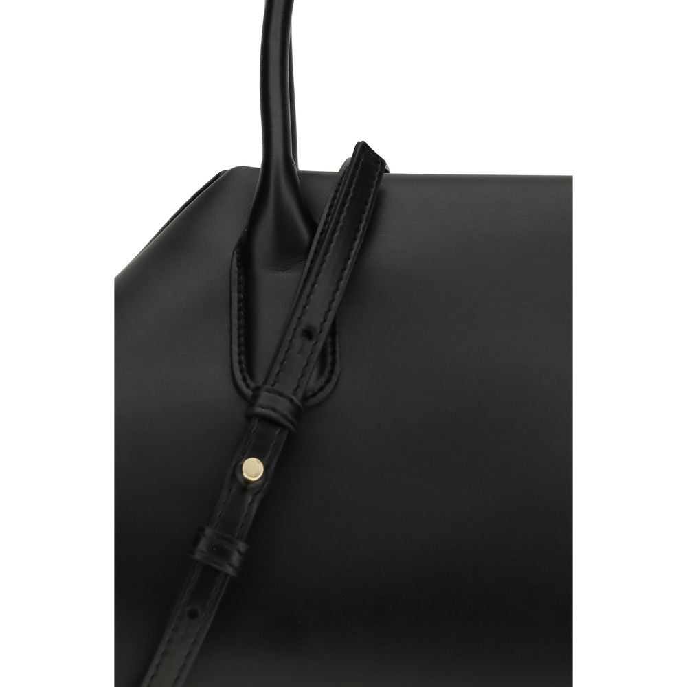 THEMOIRè Black Shoulder Bag in Other Fibers