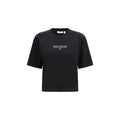 Off-White Schwarzes Baumwoll-T-Shirt