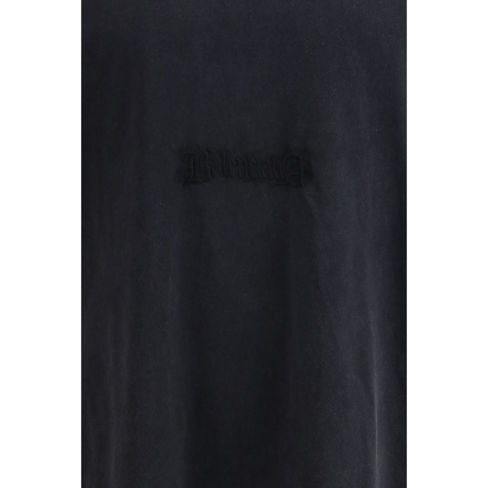 Balenciaga Schwarzes Baumwoll-T-Shirt