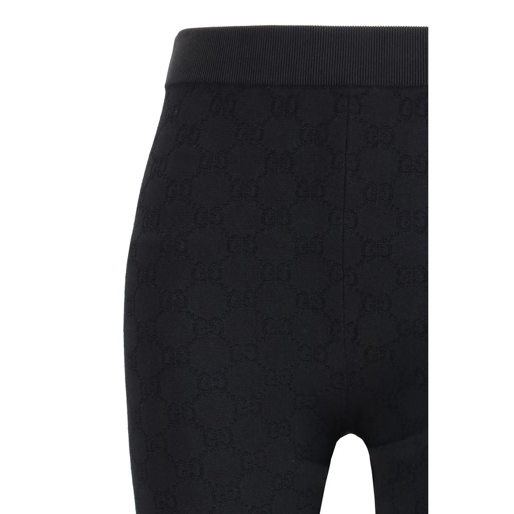 Gucci Schwarze Leggings aus Viskose